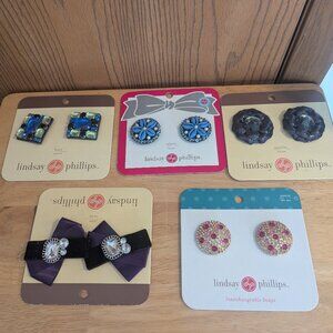 Lindsay Phillips Shoe Snaps Variety Bundle of 5 Interchangeable Shoe Charms